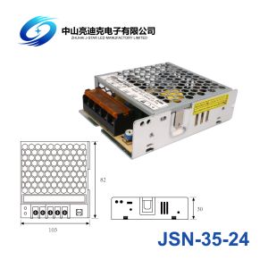 ODM Slim Type 1.5A 24V LED Strip Power Supply With OPP Protection