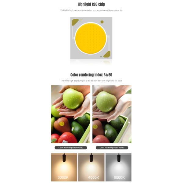 Matte Black LED Track Spotlights 0.02kw 2700k-6500k CCT For Kitchen