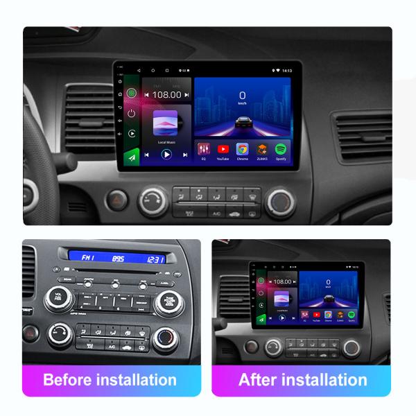 2011 2007 2006 2010 2009 Honda Civic Android Head Unit Double Din Car Stereo