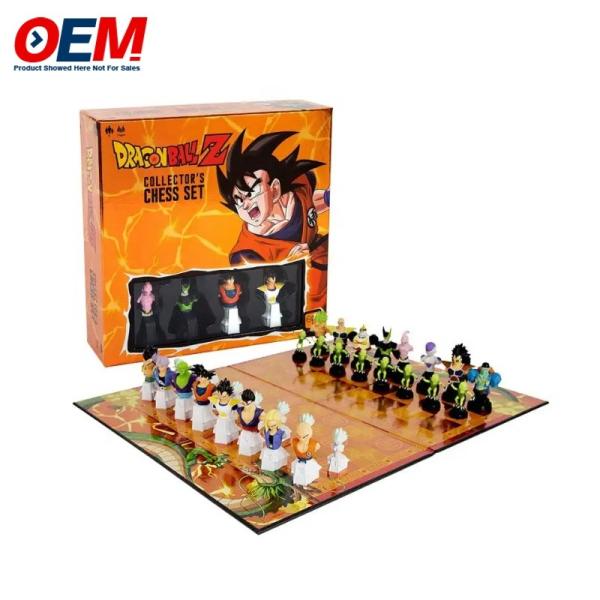 Quality Customized PVC Plastic Character Chess Set OEM Figurines Chess Board Set Make Funny Chess Toy wholesale