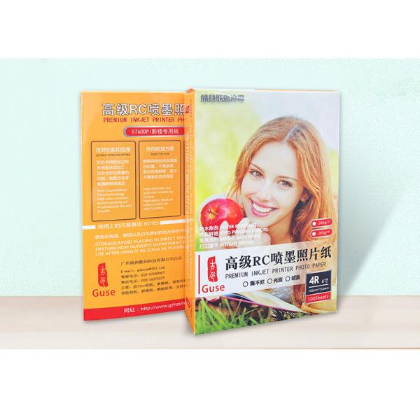 Quality 260gsm 4R Glossy Photo Paper Double Side Resin Coating Waterproof wholesale