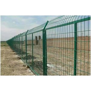 Square or Rectangular Post Twin-Wire Fence with Galvanized and Powder Coated