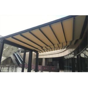 Aluminium Retractable Awning Customized Screen Pergola With Led Lights