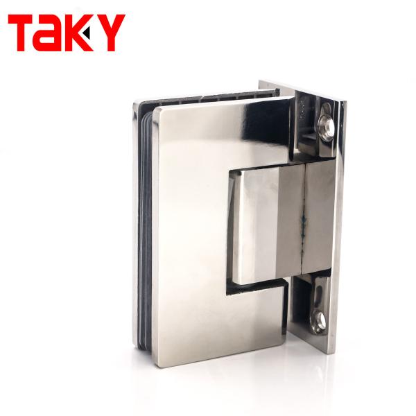 Wall Mounted 90 Degree square Corner Glass Door Hinge Pivot Screen Shower Hinge