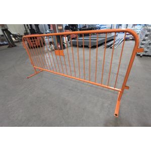Temporary Perimeter Fencing\Blue Portable Crowd Control Barriers Fence With Flat