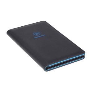 China odm blue black faux leather service directory folder for 5 star motel on sale