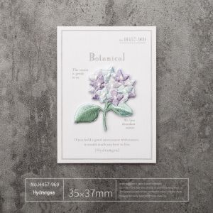China Lush Hydrangea Iron-On Patches – 3D Floral Texture, Waterproof & Perfect for Home Décor on sale