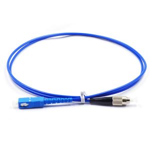 Buy cheap FC To SC Optical Patch Cord One Meter Long 50dB Return Loss Blue Color from wholesalers
