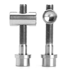 Custom M14x1.25 Hex Head Automotive Flange Bolts Titanium Alloy Polished Surface