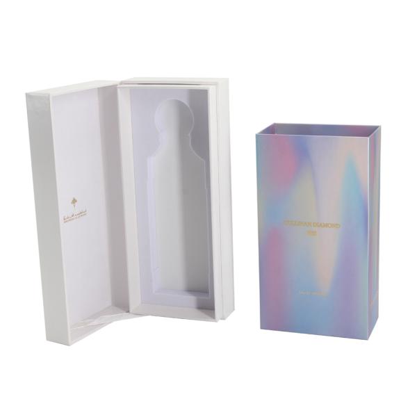 Quality Custom Premium Perfume Bottle Packaging Box With Gold Foil Logo wholesale