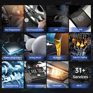 XTOOL D9 Automotive Scanner Tool Topology Map Active Test ECU Coding OBD2 Full