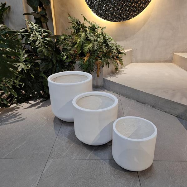 Stunning Garden With Our Durable Fiber Clay Planters D440*390MM