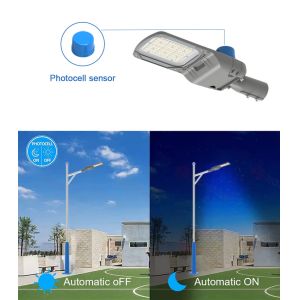 LED Street Light with Photocell Sensor Price Aluminum Customizable Street Lamp