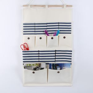 Puting hanging storage bag pockets organizer door wall chest holder customized