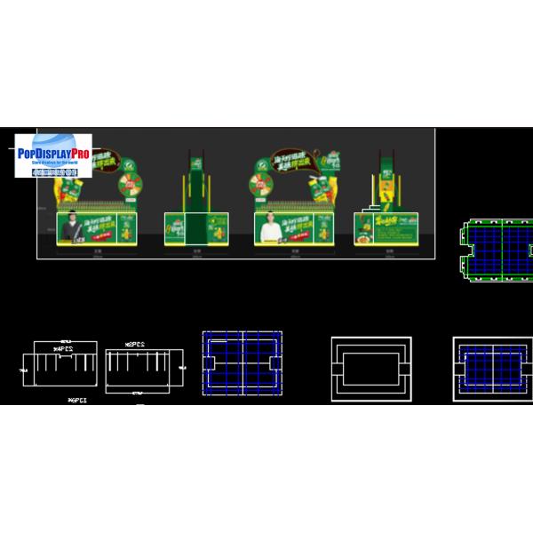 Yonghui Store Haday Store Cardboard Pallet Display 500KGS For Oyster Sauce