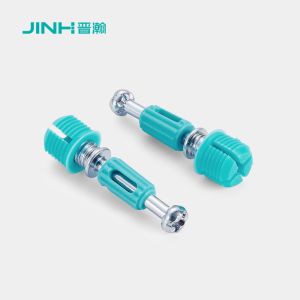 Cheap 32mm Steel Minifix Spreading Bolts With Dowel, Furniture Fixing For Rta Furniture for sale