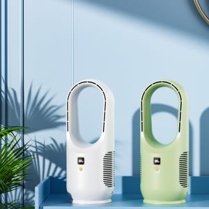 Cheap Timer Function Desktop Bladeless Fan Private Mold NO Lithium Battery Rechargeable for sale