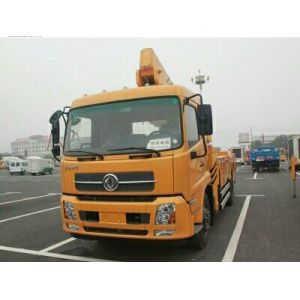 DONGFENG Hydraulic Platform Truck , Vehicle Mounted Work Platforms 360°Slewing