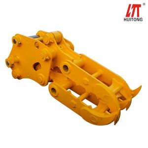 1000-2200mm Opening Width Excavator Log Grapple For Black / Blue Wood / Tree /