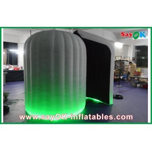 Photo Booth Wedding Props Round Inflatable Mobile Photobooth Black Inside With 16 Led Lighting Colors