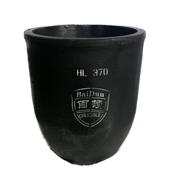 Conventional High Purity Graphite Crucible 1-100kg Round Aluminium Melting