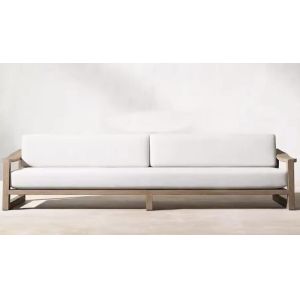 Waterproof Cushion Patio Sofa Set Relax Teak Wooden set