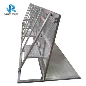 Aluminum Alloy Crowd Control Barrier With Security Step 1200 * 1000 * 1200mm