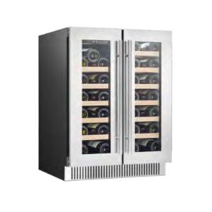 220V 50HZ Commercial Wine Storage Cabinet Dual Zone Temperature Range