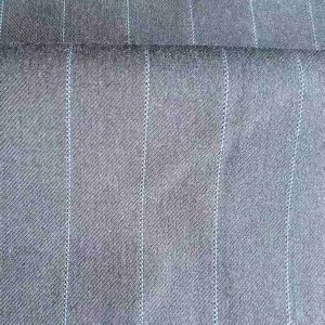 Tr Weft Stretch / One-Way Stretch Fabric in Stripe Pattern for Suit