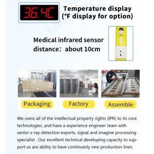 Public Security Checking UB500T 6 Zones 5-15cm Walk Through Metal Detector With