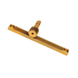 M0.5 Linear Helical Gear Racks Precision Rack And Pinion ZnCuSn10Pb1