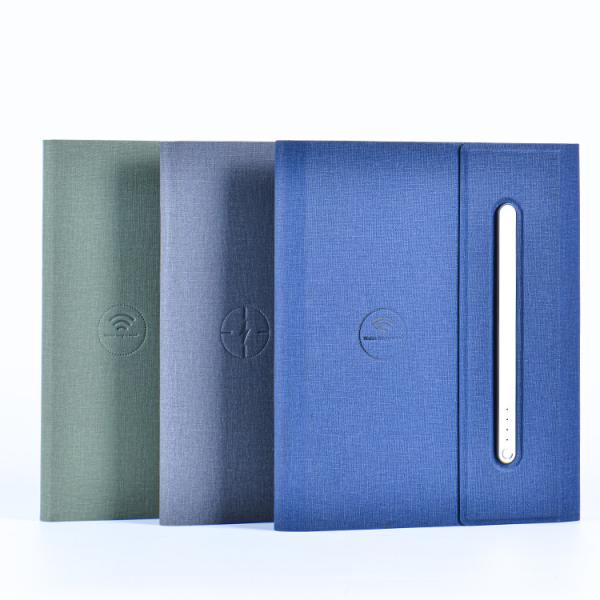 Quality Luxury Business Wireless Charging Multifunctional Notebook With Power Bank wholesale