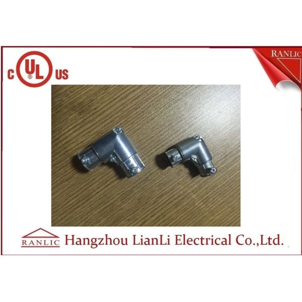 Quality Zinc Zamak EMT Conduit Fittings 1/2 4 EMT 90 Degree Elbow Set Screw Type wholesale