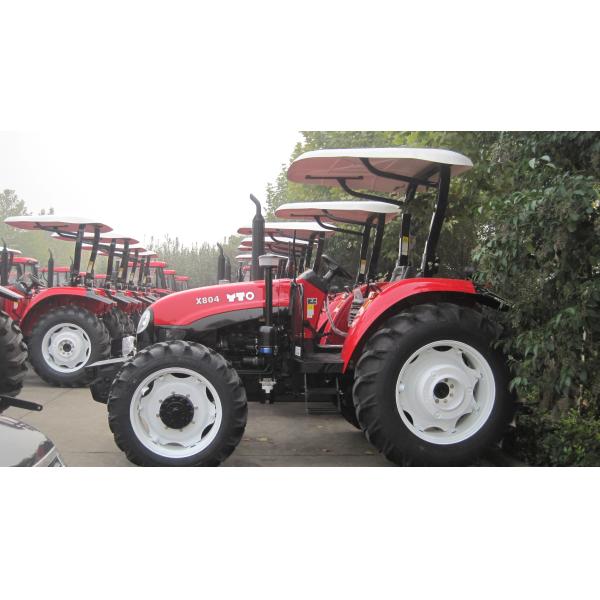 Quality 80hp 4 Wheel Drive Tractor , YTO X804 Tractor With 4.95L Displacement wholesale