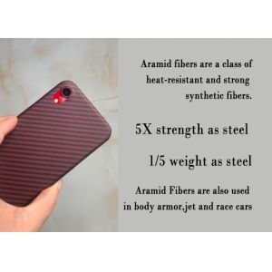 Lens Protection Ultra Slim Aramid Fiber Phone Case For iPhone X
