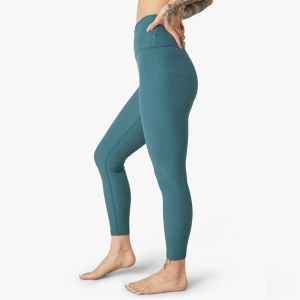 Curve Flattering High Waisted Workout Leggings Tights Overlapping