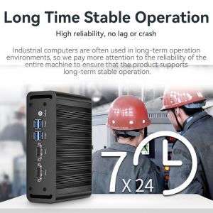 Intel Core i3 i5 i7 Processors Fanless Industrial Mini PC With 2LAN 2COM RS485