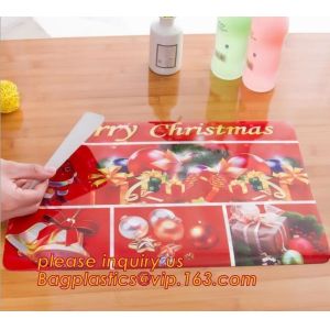 Heat insulation PVC Printed Placemat Dining Table Plate Mat,custom hot selling