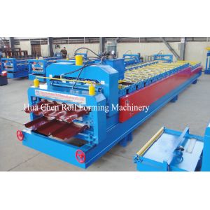 High Frequency Double Layer Glazed Tile Roll Forming Machine With 15 / 21 Rows