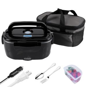 Self-Heating Electric Lunch Box with Insulated Design, 60W High-Power Heating, Safe Food-Grade Materials, Ideal for Work, Road Trips & Truck Drivers