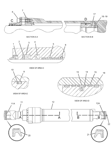 CA4560209 456-0209 4560209 Bucket Cylinder Seal Kit For C-A-T E320D E320D2 E320D2GC E320E E323D E323D2