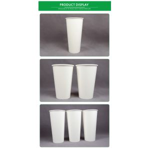 Custom Disposable Paper Coffee Cup 7oz 9oz Biodegradable Flexo Printing