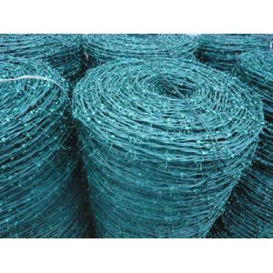 Pvc 13 Gauge Plastic Coated Barbed Wire High Toughness