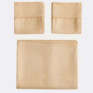 China Natural Bamboo Fiber Sheet Set 60s 300tc 3 pcs Pillowcase Duvet Cover King Queen Bedding on sale