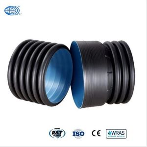 SN6 1800mm PE Double Walled Drain Pipe Flame Retardant High Strength