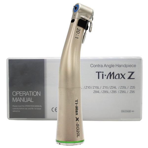 Quality Ti-Max X-SG20L 20:1 Fiber Optic contra angle Reduction dental handpiece wholesale