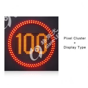 Radar Detection LED Flashing Variable Speed Limit Pre-warning Sign Display Board