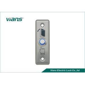 Stainless Steel Door Exit Button With LED Light , Door Push Button Switch 86 *