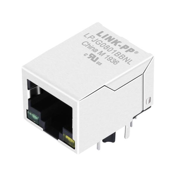 Quality KRU1S041X LF / LA1S109-43 LF Ethernet Modular Jack With 100 / 1000M Magnetic wholesale