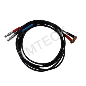 Cheap High Precision Ultrasonic Transducer Cables Lemo00 To 90 Degree Microdot for sale